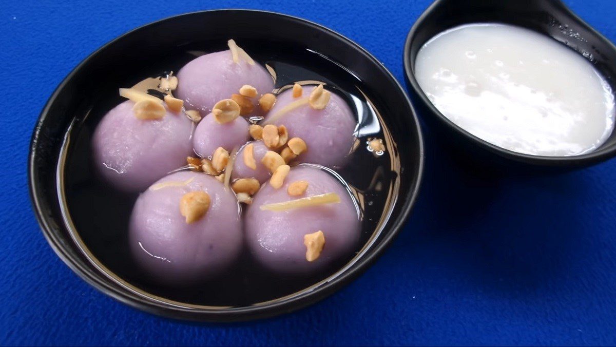 Taro sticky rice dumplings