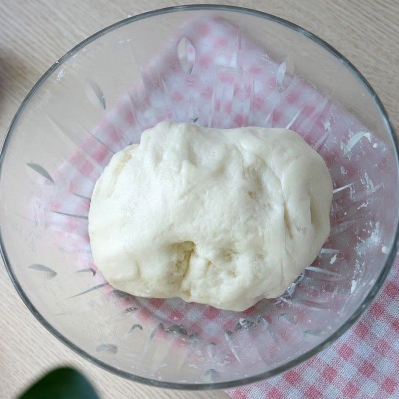 Step 5 Making the cake crust Singapore cold mooncake