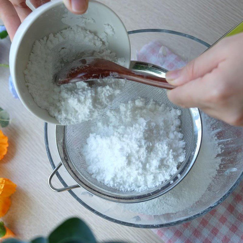 Step 5 Making the cake crust Singapore cold mooncake