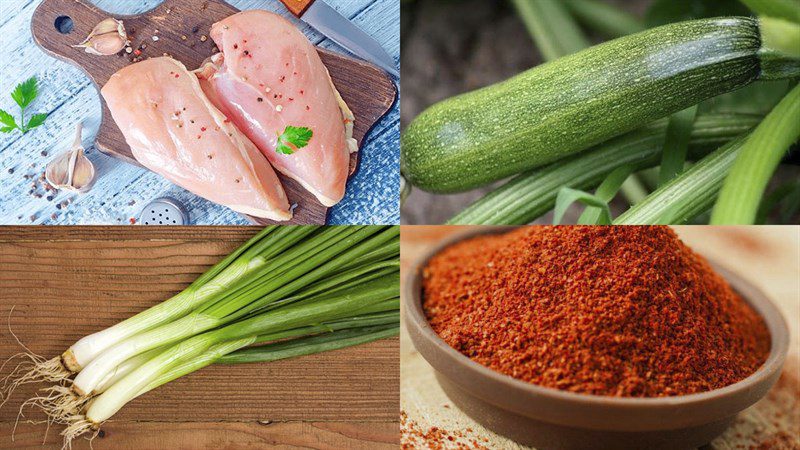 Ingredients for spicy stir-fried chicken