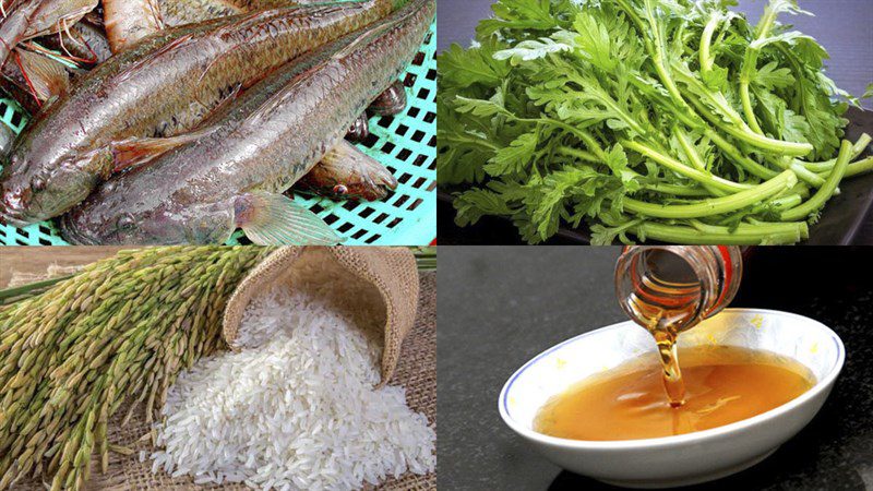 Ingredients for Dish 2 Boiled Fish Porridge Recipe