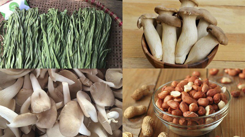 Ingredients for 3 ways to make royal vegetable salad