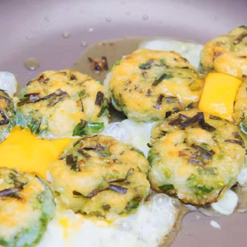 Step 7 Frying Chive Cakes