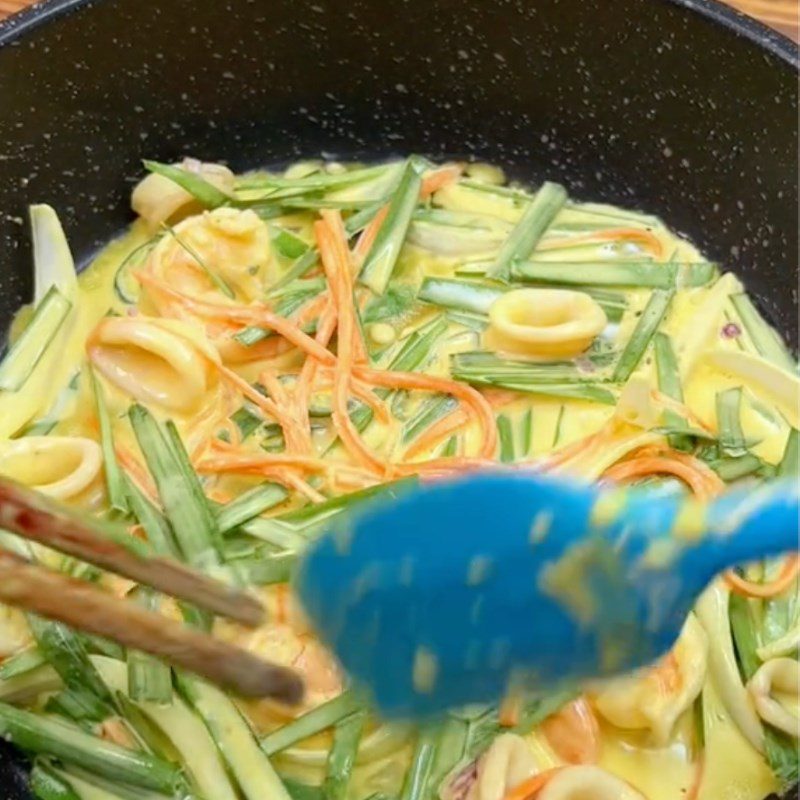 Step 5 Fry the pancakes Korean savory pancakes