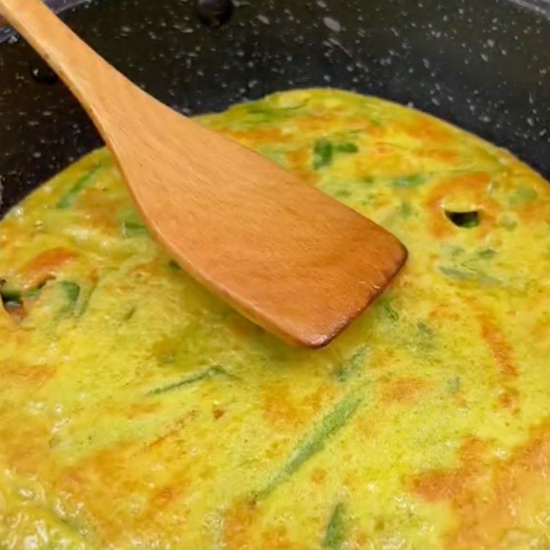 Step 5 Fry the pancakes Korean savory pancakes