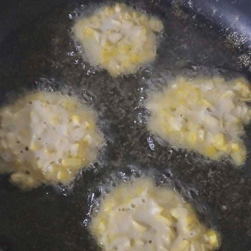 Step 3 Frying Corn Cake Sweet Fried Corn Cake