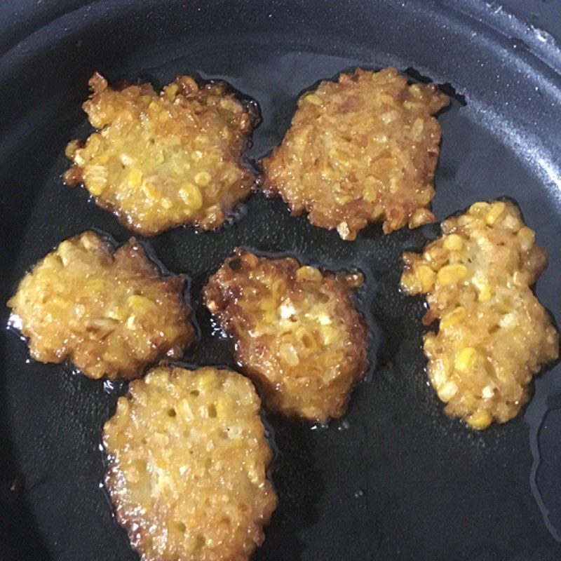 Step 3 Frying Corn Cake Sweet Fried Corn Cake