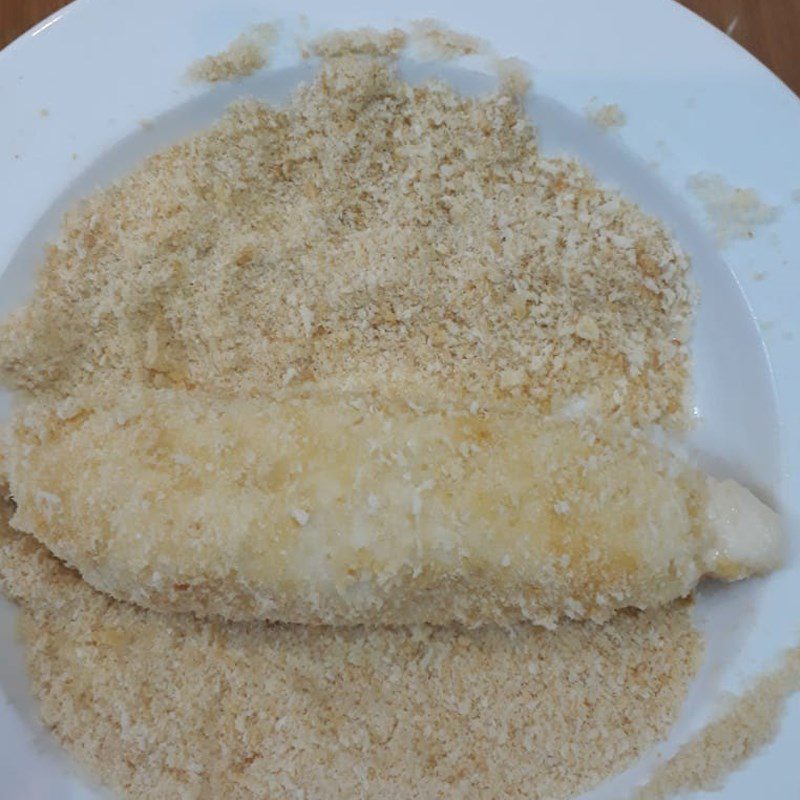 Step 5 Frying the curry bread Fried curry bread