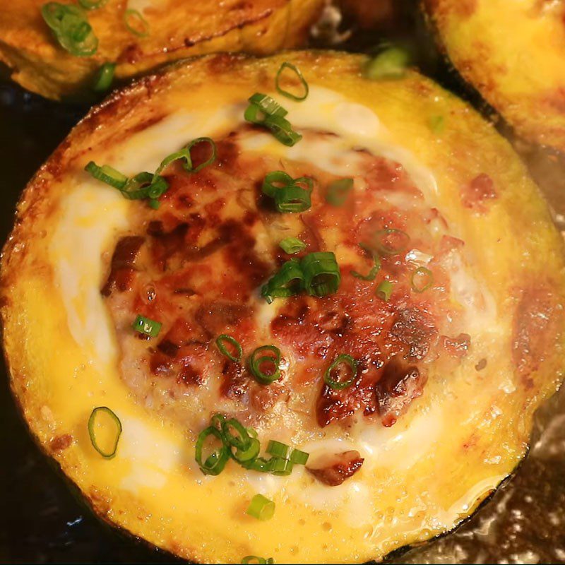 Step 4 Fry pumpkin Fried pumpkin with meat