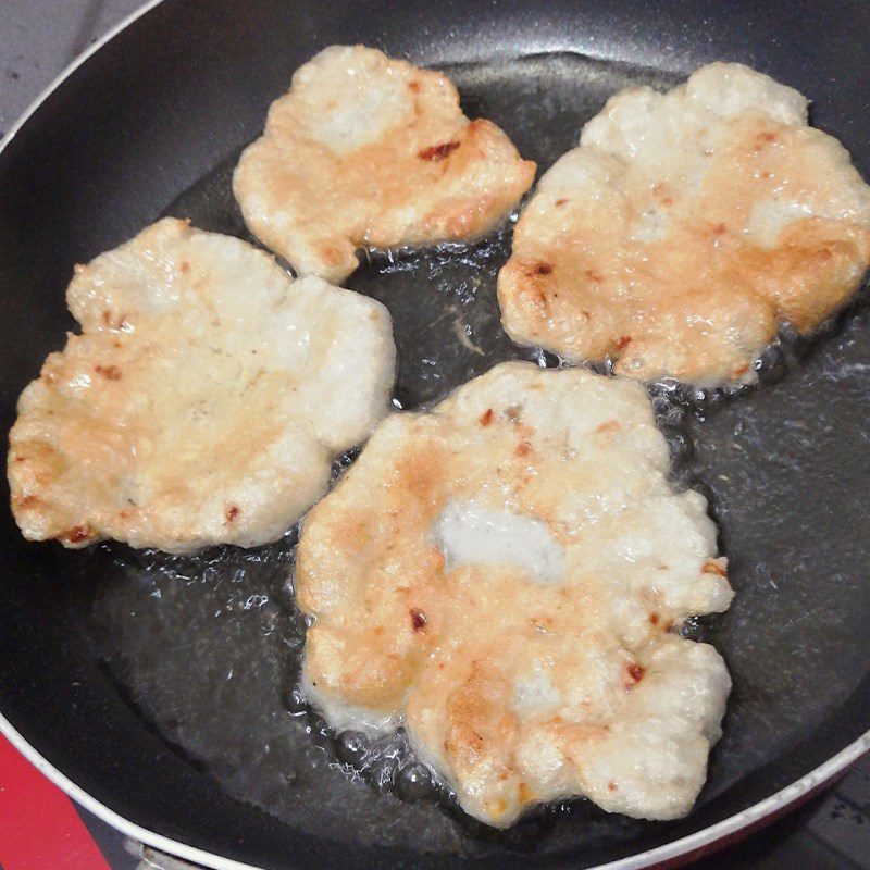 Step 3 Frying Fish Fried Fish Cake