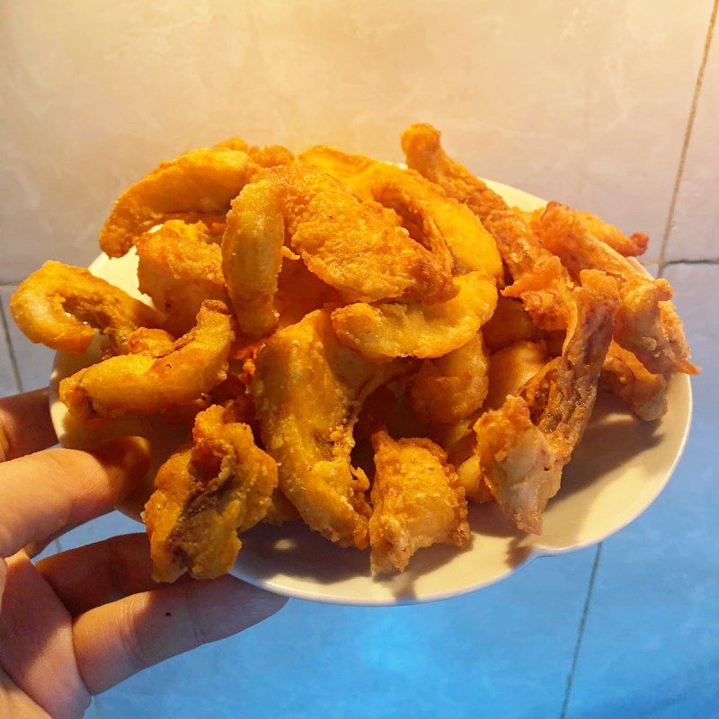 Step 2 Fry the fish for Fish Noodle Dip