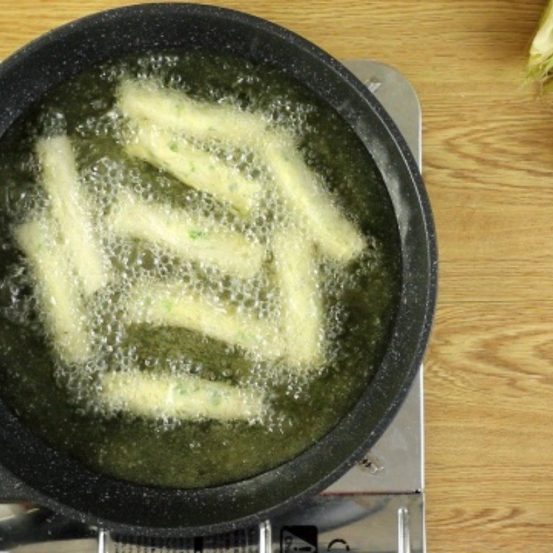 Step 3 Frying Corn Cakes Corn Cakes