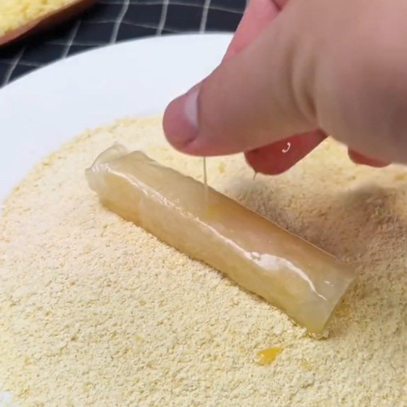 Step 2 Frying Cheese Spring Rolls Cheese Spring Rolls