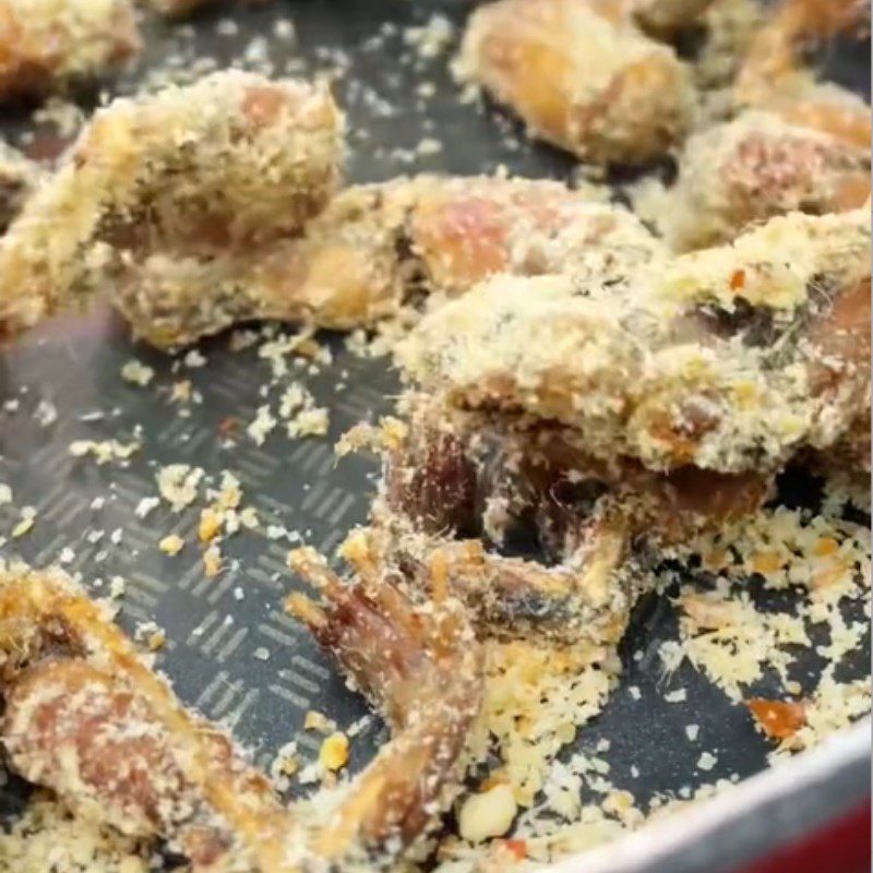 Step 3 Frying Frog Salted Frog (Recipe shared from Tiktok Cooking with TasteVN)