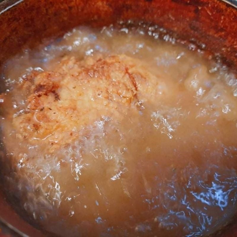 Step 3 Frying Chicken Middle Eastern Style