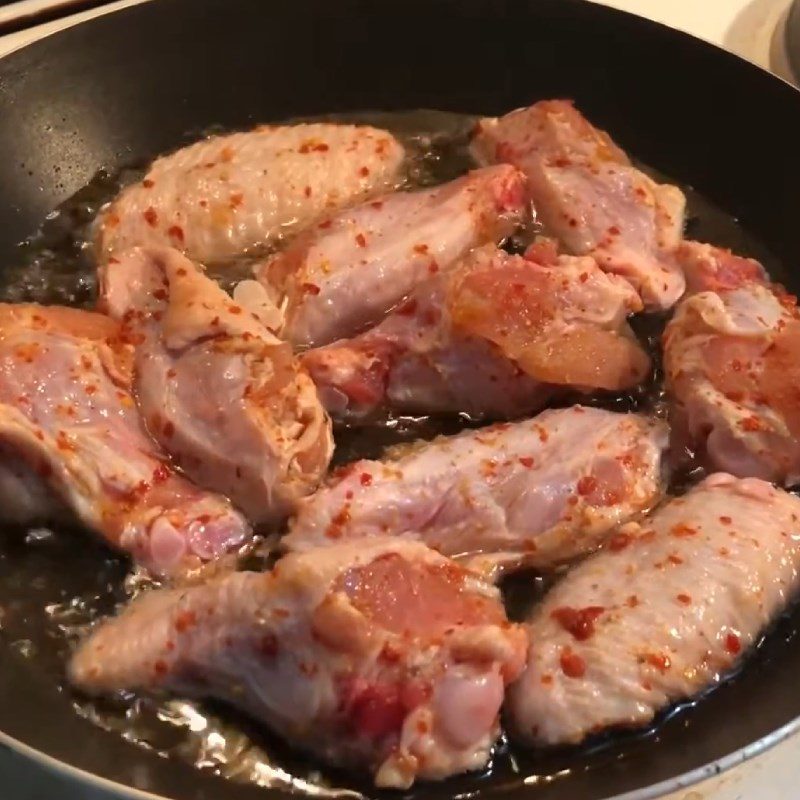 Step 3 Fry the chicken Salt and chili fried chicken