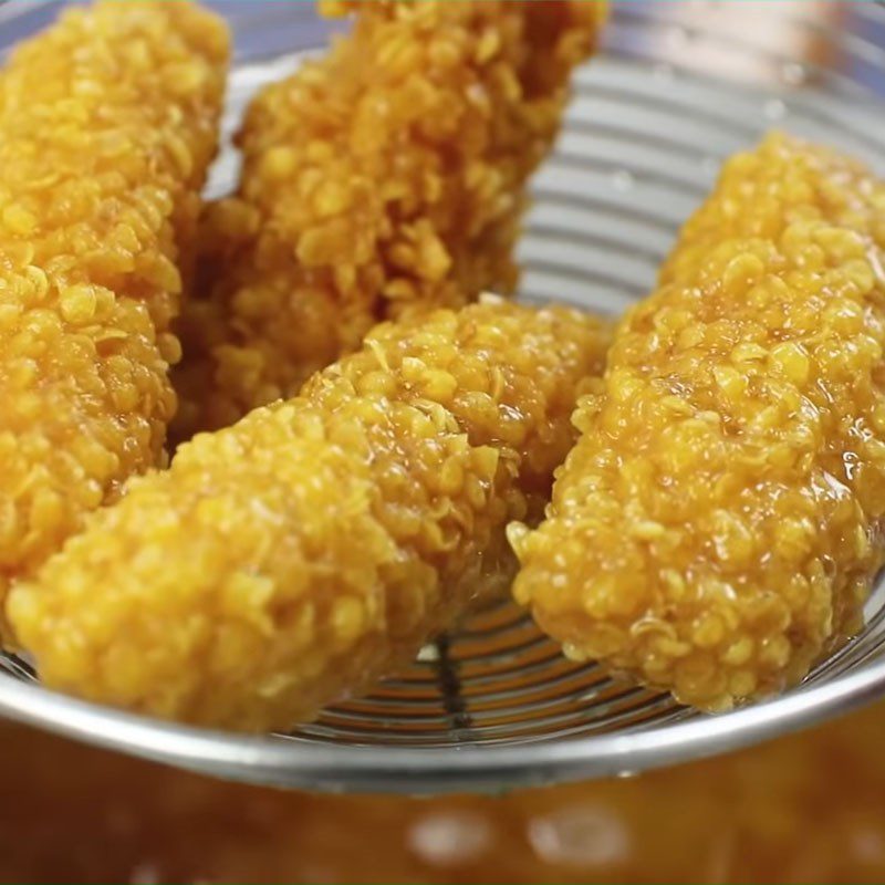 Step 3 Frying chicken Crispy Chicken