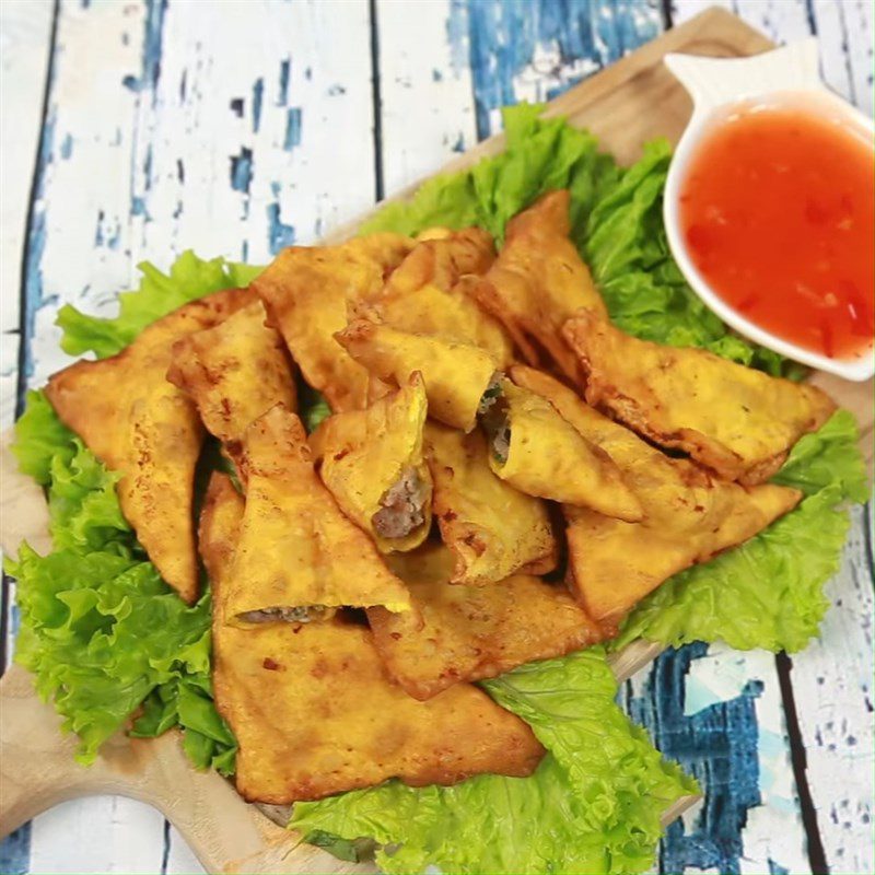 Step 4 Final Product Fried dumplings with meat filling