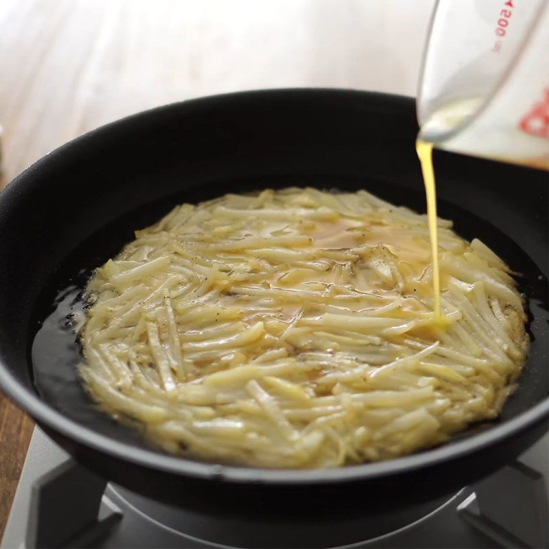 Step 3 Frying Potatoes Potato Pizza