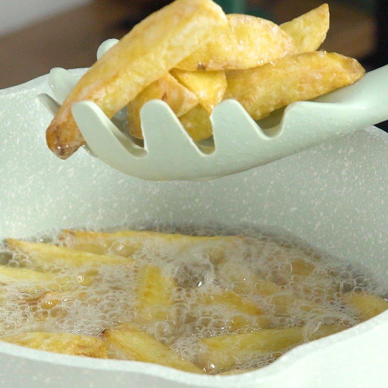 Step 5 Fried Potatoes with Melted Cheese Sauce and Side Dishes