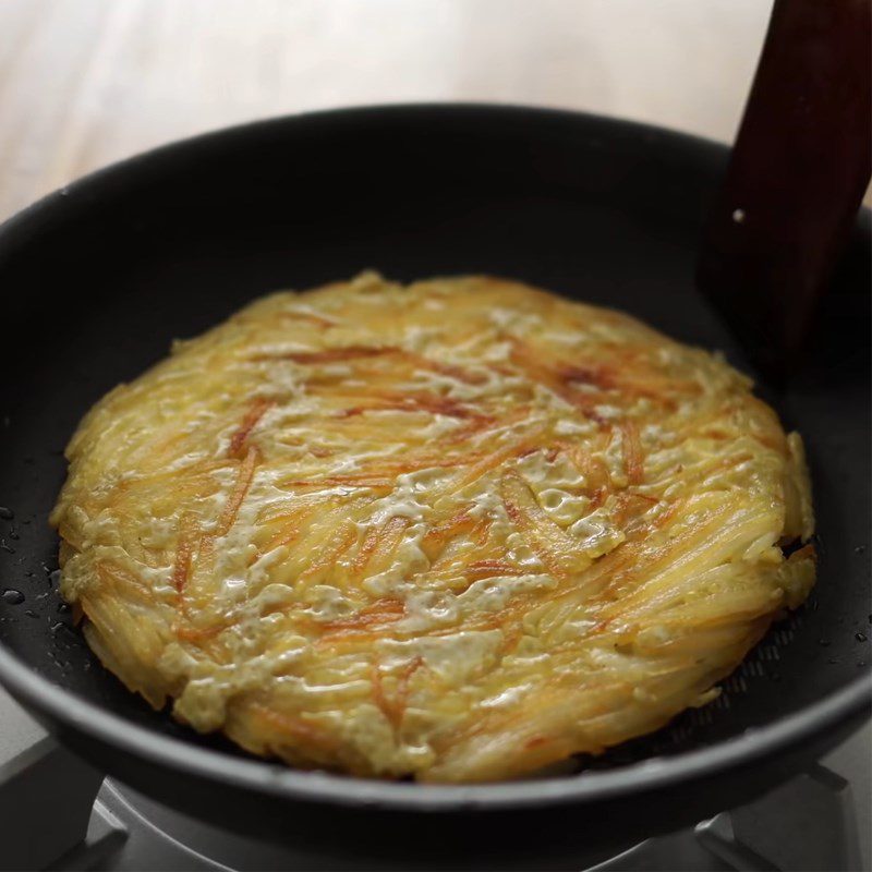 Step 3 Frying Potatoes Potato Pizza