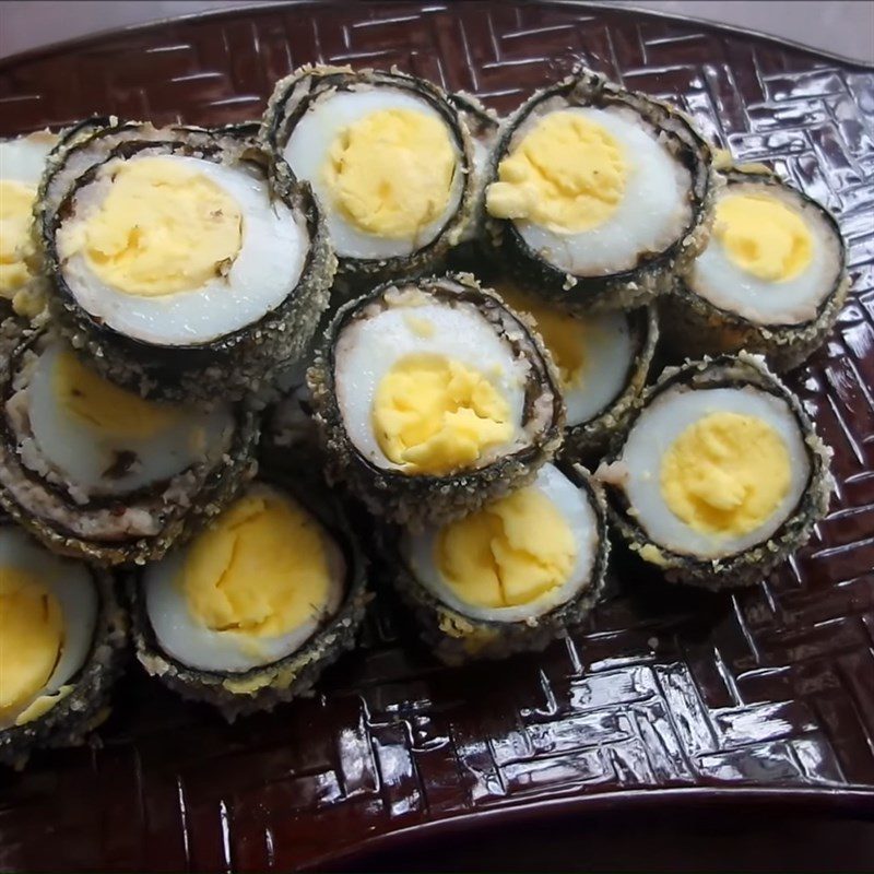 Step 4 Finished Product Rolled quail eggs