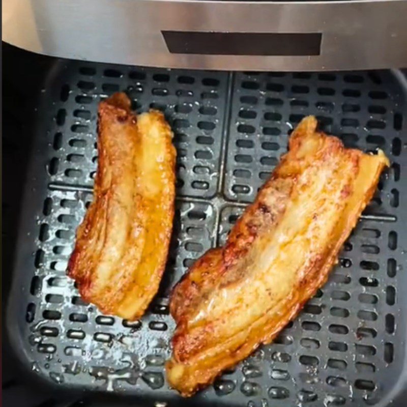 Step 2 Frying pork belly with lemongrass and calamondin (Recipe shared from Tiktok Cooking with TasteVN)