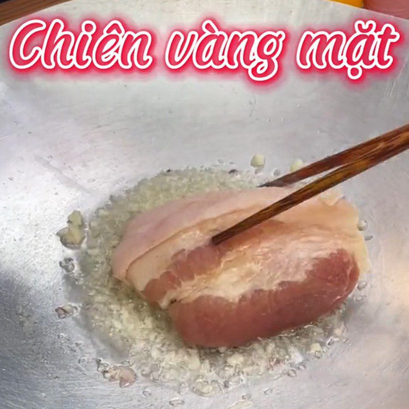 Step 2 Frying Meat Coconut Braised Pork (Recipe shared from TikTok Let's Cook with TasteVN)