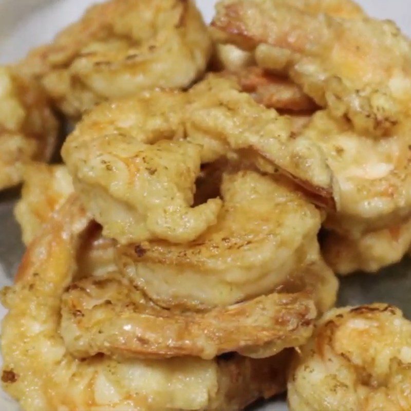 Step 2 Frying shrimp Orange sauce shrimp