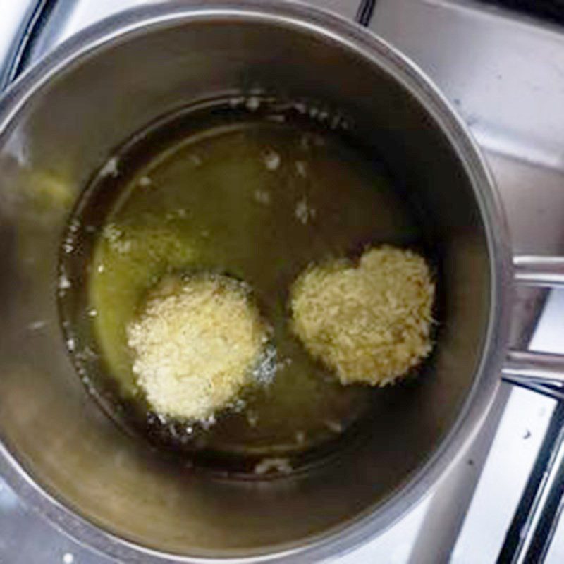 Step 3 Fried Cheese Lychee Fried Breadcrumb Lychee