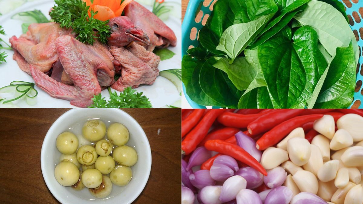 Ingredients for stir-fried pigeon with eggplant