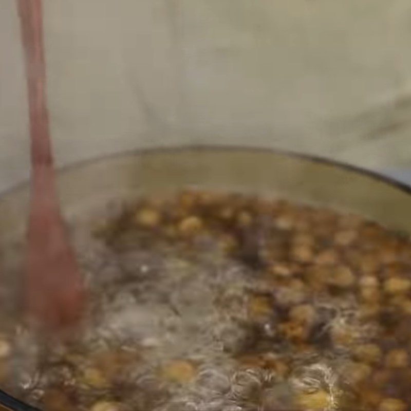 Step 3 Boil tapioca pearls for Milo flan