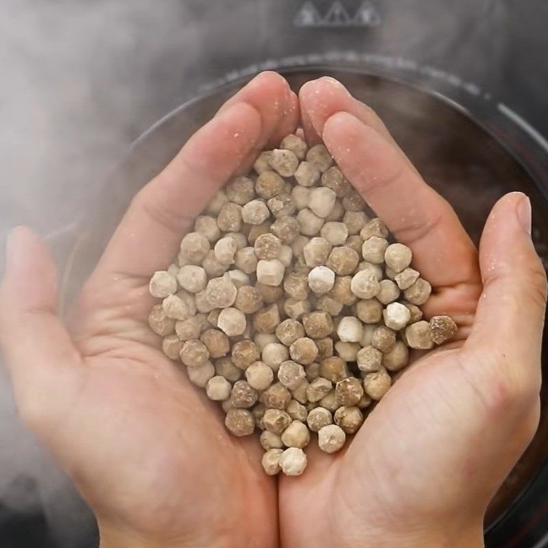 Step 3 Boil tapioca pearls for Milo flan