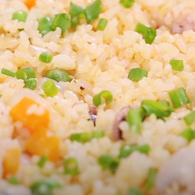 Step 5 Add rice Octopus rice