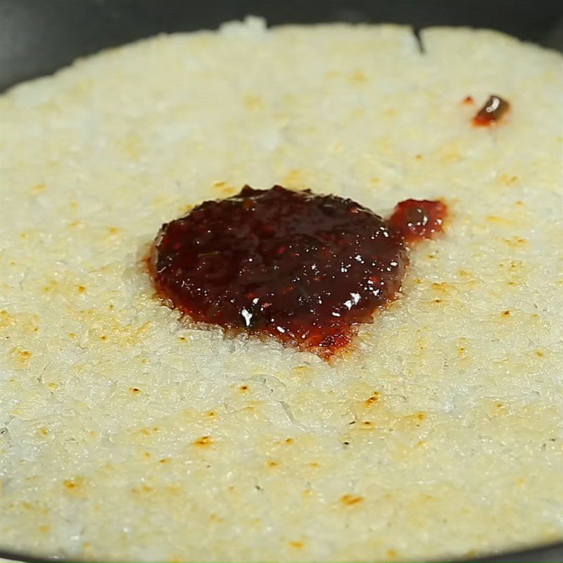 Step 4 Add Topping to Rice Crispy Rice with Pork Floss