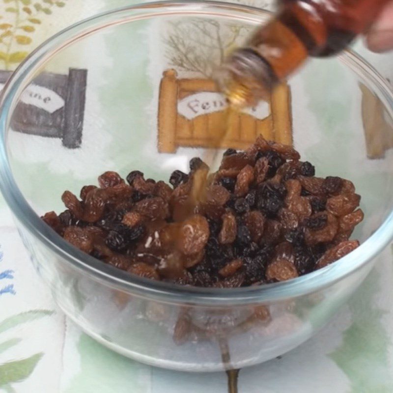 Step 1 Prepare dried fruits soaked in rum Stollen cake with almond filling