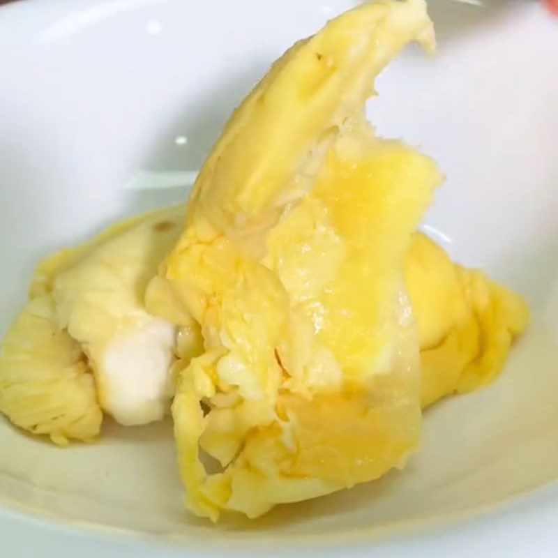 Step 2 Prepare the durian filling Durian fried cake (Recipe shared from Tiktok Cooking with TasteVN)