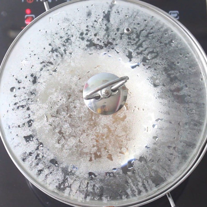 Step 2 Steaming shrimp paste Shrimp paste steamed with eggs basic