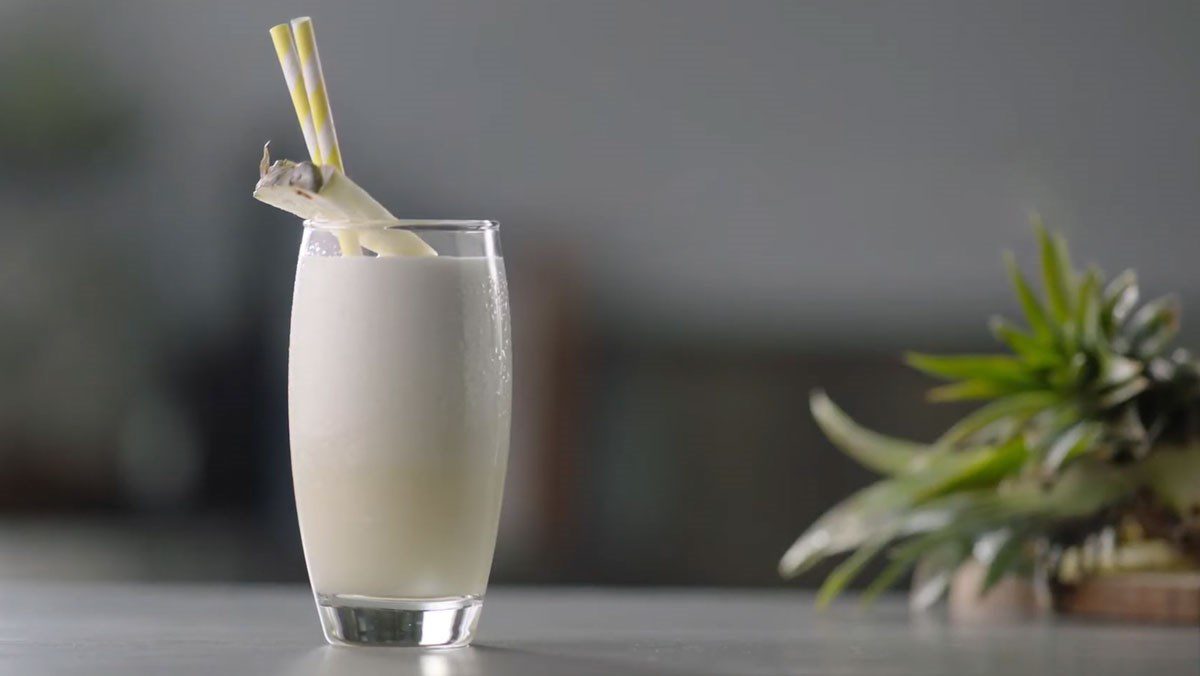 Blended Pina Colada Cocktail