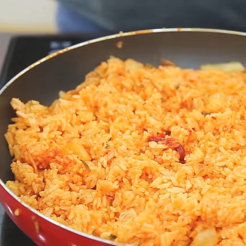 Step 1 Fry the rice Kimchi Fried Rice