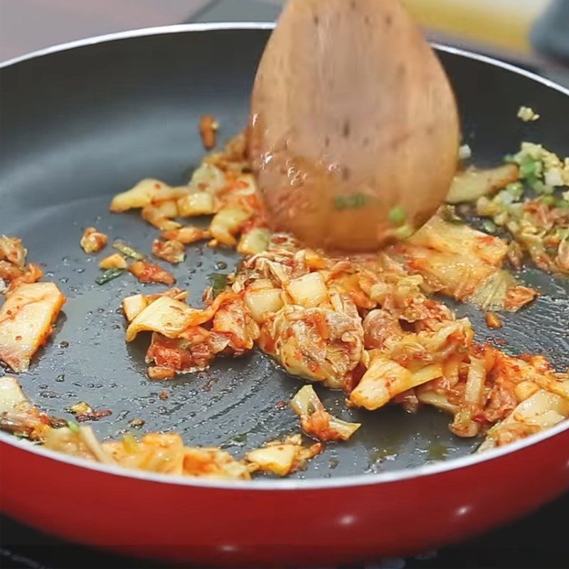 Step 1 Fry the rice Kimchi Fried Rice