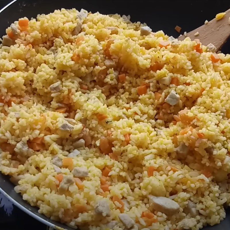 Step 5 Fried Rice Salted Egg Pork Fried Rice