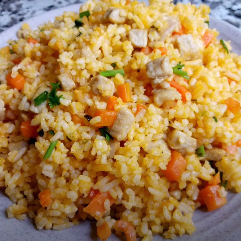 Step 6 Final Product Fried Rice with Salted Egg and Pork