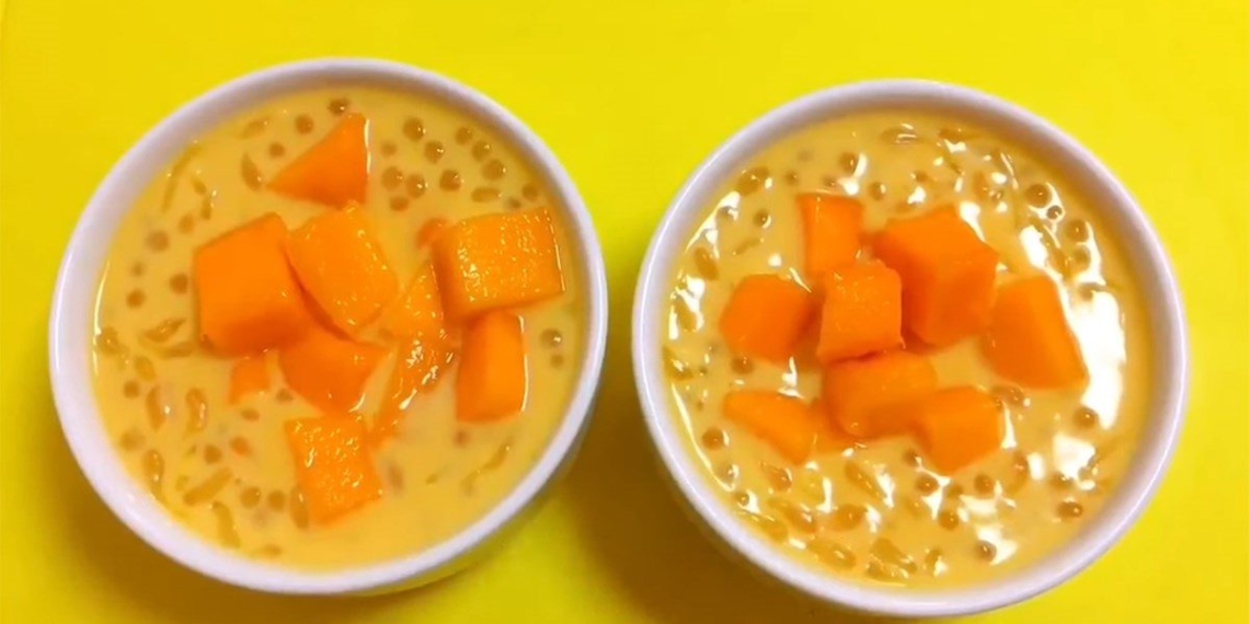 cool down in summer with mango sago dish 01292