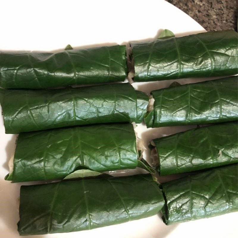 Step 4 Grilled fish wrapped in betel leaves