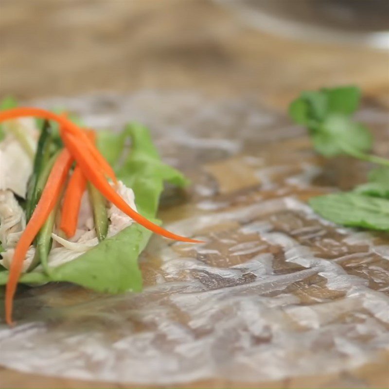 Step 6 Rolling Spring Rolls Simple Chicken Spring Rolls