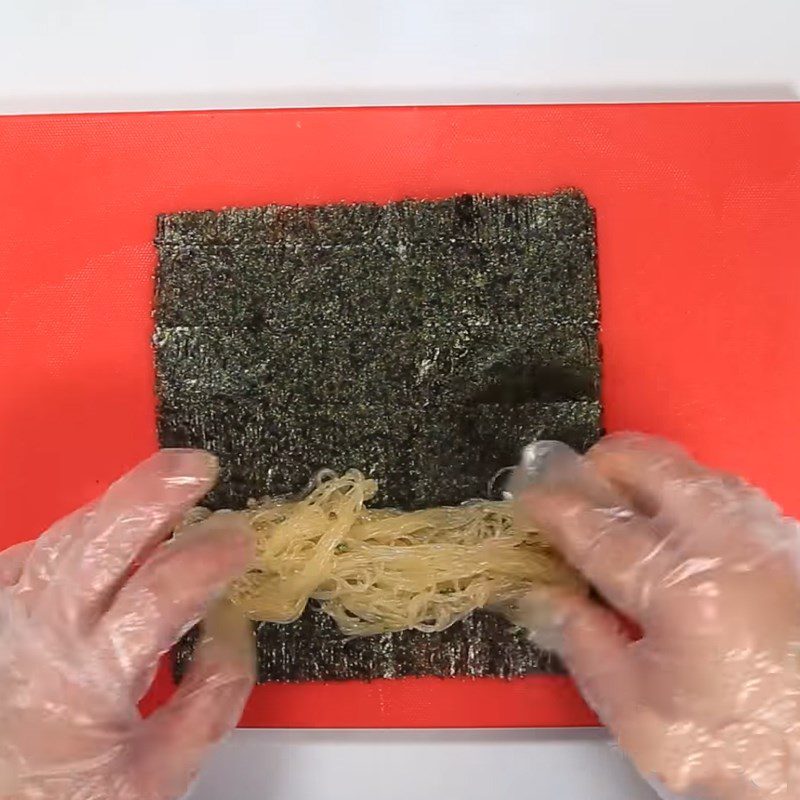 Step 4 Seaweed Roll Crispy Seaweed Vermicelli Roll