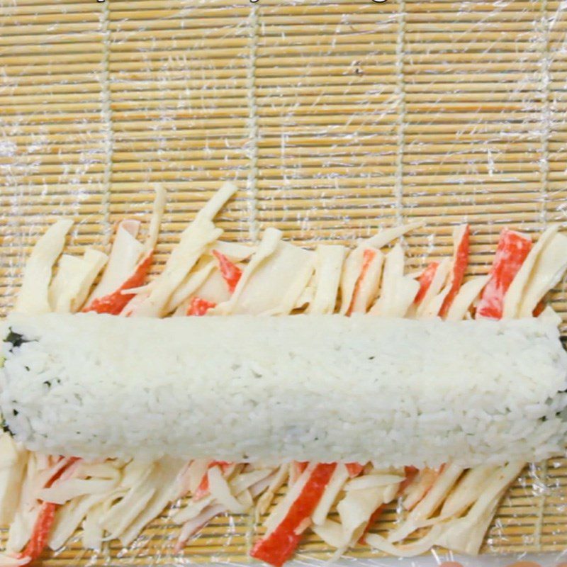 Step 4 Sushi Roll Crab Stick