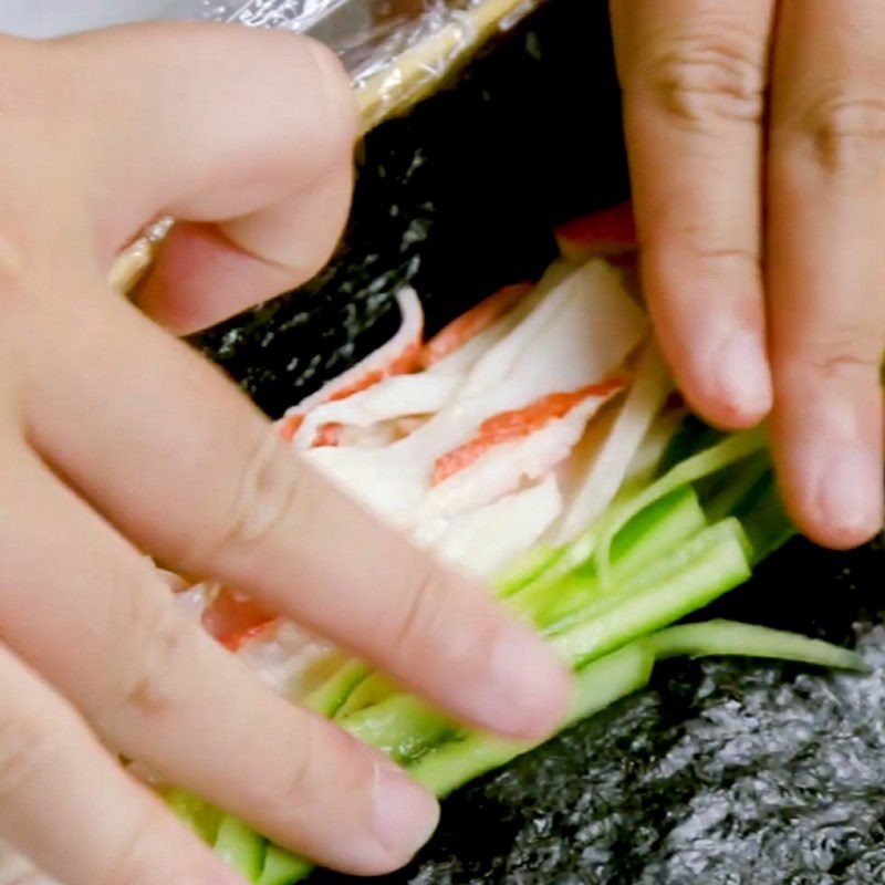 Step 4 Sushi Roll Crab Stick