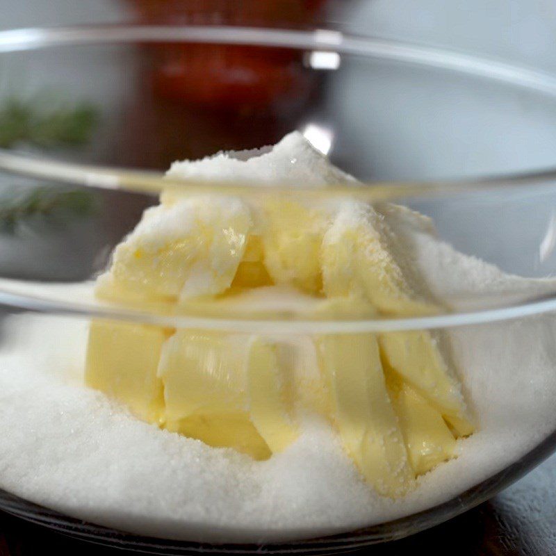 Step 1 Beat Butter and Eggs for Swirl Cookies